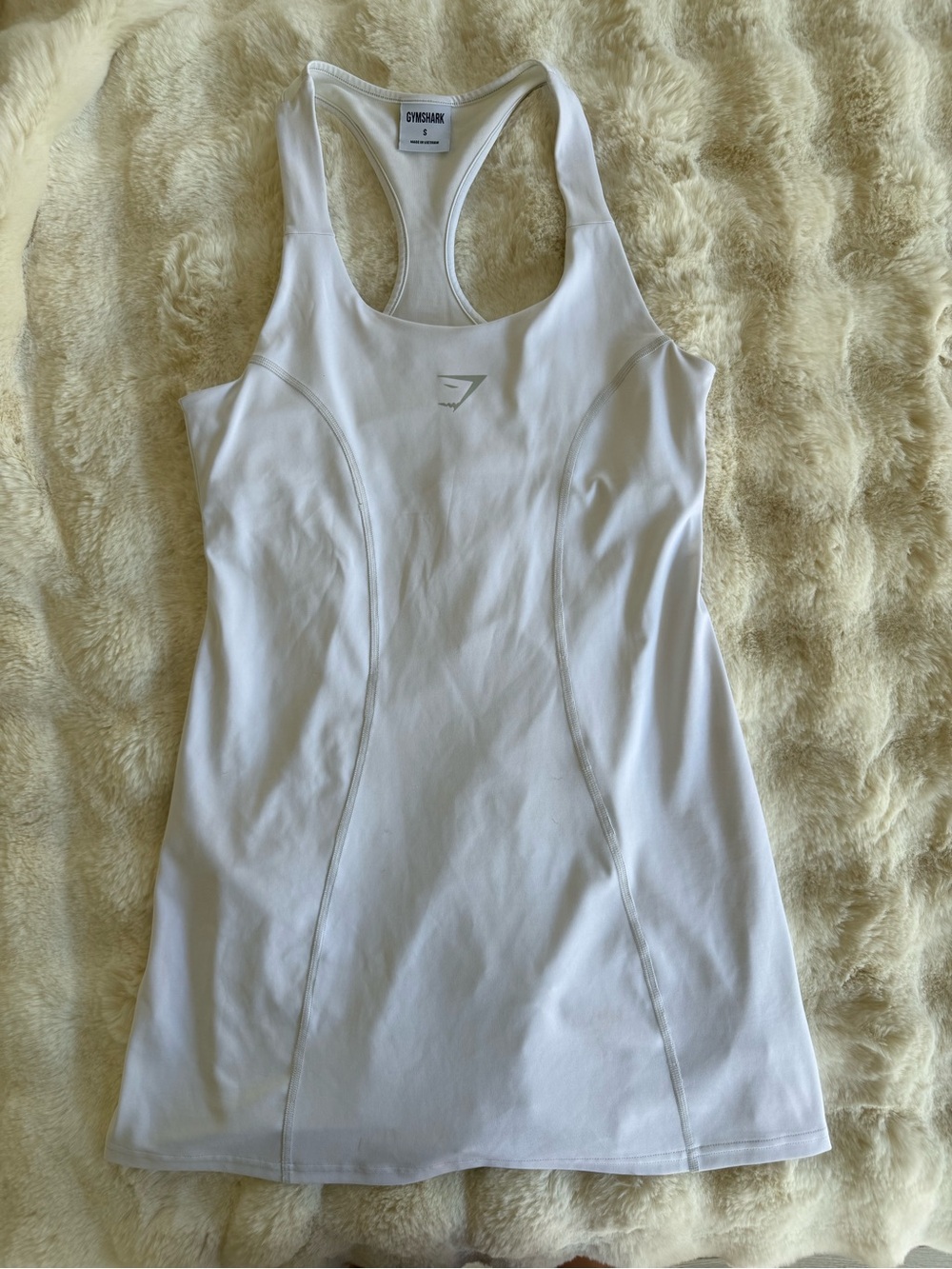 Gymshark White Racerback Athletic Dress